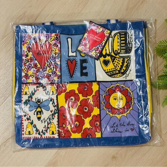 BRIGHTON You Warm My Heart Canvas Tote NWT - Picture 5 of 10